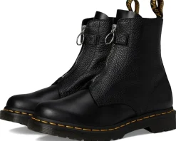 1460 Pascal Front Zip Leather Boots