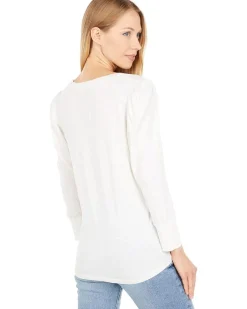 3/4 Puff Sleeve Pima Cotton Top