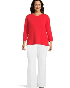 3/4 Sleeve Hi-Lo Tunic with Side Slits