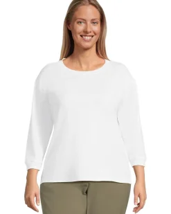 3/4 Sleeve Hi-Lo Tunic with Side Slits