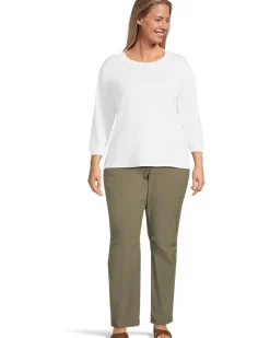 3/4 Sleeve Hi-Lo Tunic with Side Slits