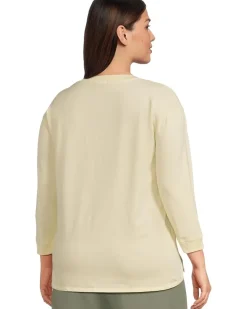 3/4 Sleeve Hi-Lo Tunic with Side Slits