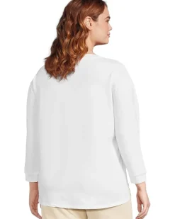 3/4 Sleeve Hi-Lo Tunic with Side Slits