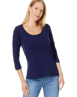 3/4 Sleeve Scoopneck Tee