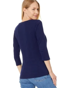 3/4 Sleeve Scoopneck Tee