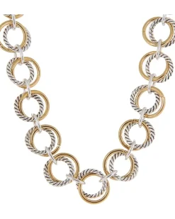 18" Smooth Twist Links Necklace