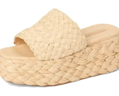 Aaron Platform Raffia Mule