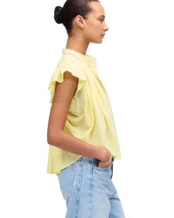 Alana Top In Cotton Viscose Voile