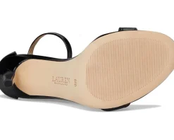 Allie Crocodile-Embossed Leather Sandals