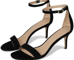 Allie Mid-Heel Suede Sandals