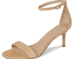 Allie Mid-Heel Suede Sandals