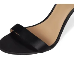 Allie Pave-Buckle Satin Sandals