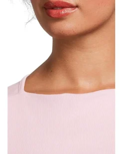 Asha 3/4 Sleeve Straight Neck Top