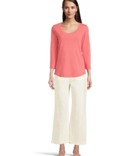 Ashby Isles Rib 3/4 Sleeve Scoop