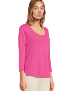 Ashby Isles Rib 3/4 Sleeve Scoop