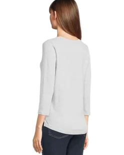 Ashby Isles Rib 3/4 Sleeve Scoop