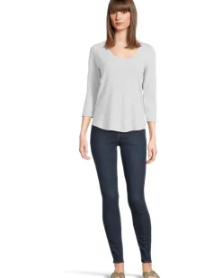 Ashby Isles Rib 3/4 Sleeve Scoop