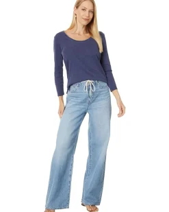 Ashby Isles Rib 3/4 Sleeve Scoop