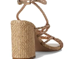 Azimma Braided Block Heel Sandals