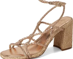 Azimma Braided Block Heel Sandals