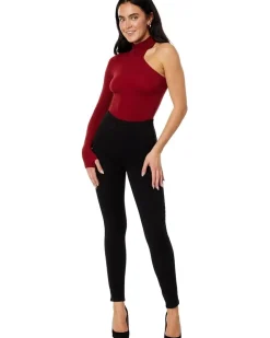 Ballet Body One Shoulder Turtleneck Bodysuit KT047