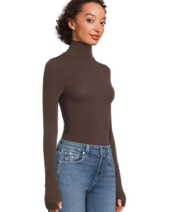 Ballet Body Turtleneck Bodysuit With Thumbholes