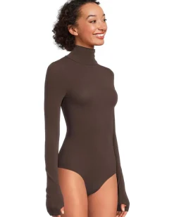 Ballet Body Turtleneck Bodysuit With Thumbholes