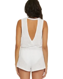 Beach Date Romper with pockets cover-up