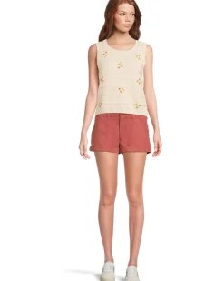 Bianca Crew Tank Embroidered