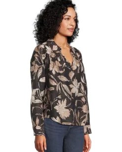 Bloom Beauty Long Sleeve Popover Top