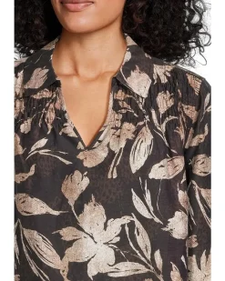 Bloom Beauty Long Sleeve Popover Top