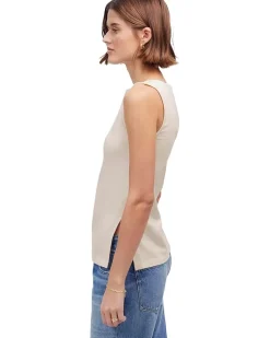 Boat Neck Slit Tank