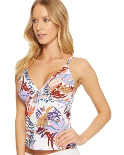 Botanical Garden Cross-Back Tankini