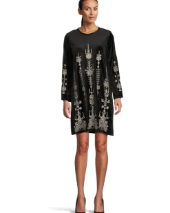 Bounce Velour Kimono Sleeve Dress - Marik