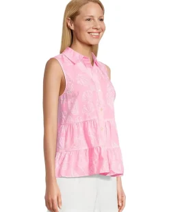 Breah Sleeveless Button D