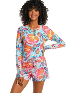 Breezy Beauty 1/2 Zip Rashguard