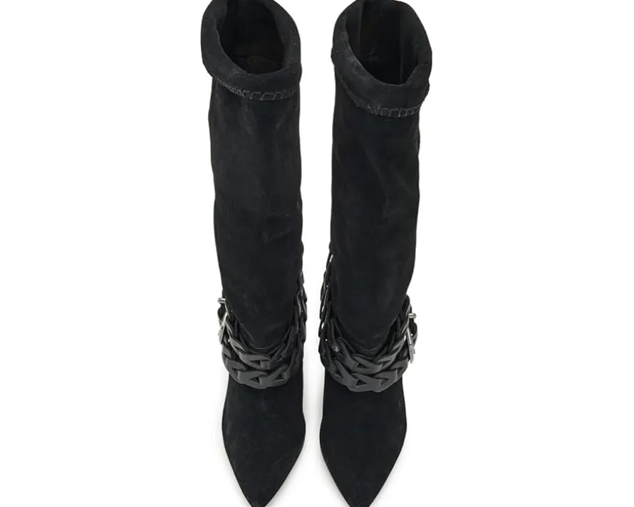 Bridget Belt Slouch Boots