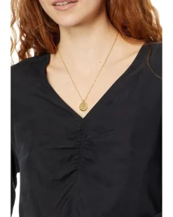 Brushed Ruched-Front Top