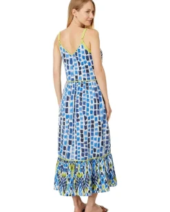 Brushstroke Blues Dress