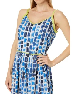 Brushstroke Blues Dress