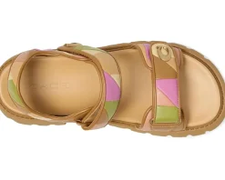 Brynn Platform Quilted Patchwork Leather Sandals