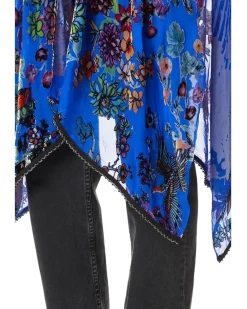 Burnout Velvet Shawl