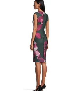 Cal Sleeve Floral Sheath