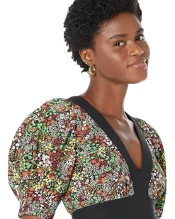 Camilya Crepe Puff Sleeve Top