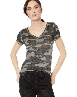 Camo Burnout Tee