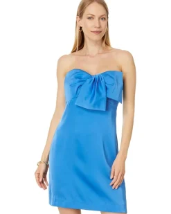 Carlynn Strapless Satin Bow Dress