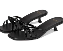 Carolina Patent Leather Kitten Heel Sandals