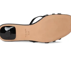 Carolina Patent Leather Kitten Heel Sandals