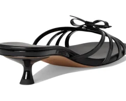 Carolina Patent Leather Kitten Heel Sandals