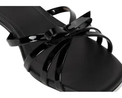 Carolina Patent Leather Kitten Heel Sandals